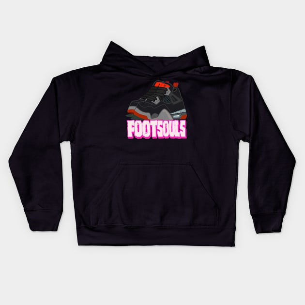 FootSouls 3 Kids Hoodie by Dedos The Nomad